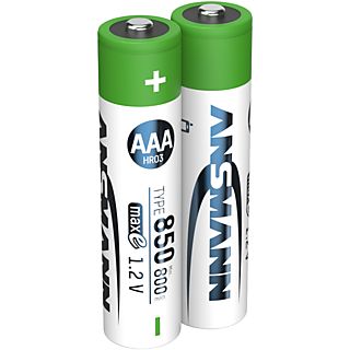 ANSMANN 2 batterie Ni-MH Micro AAA da 800 mAh - Batteria per telefono DECT