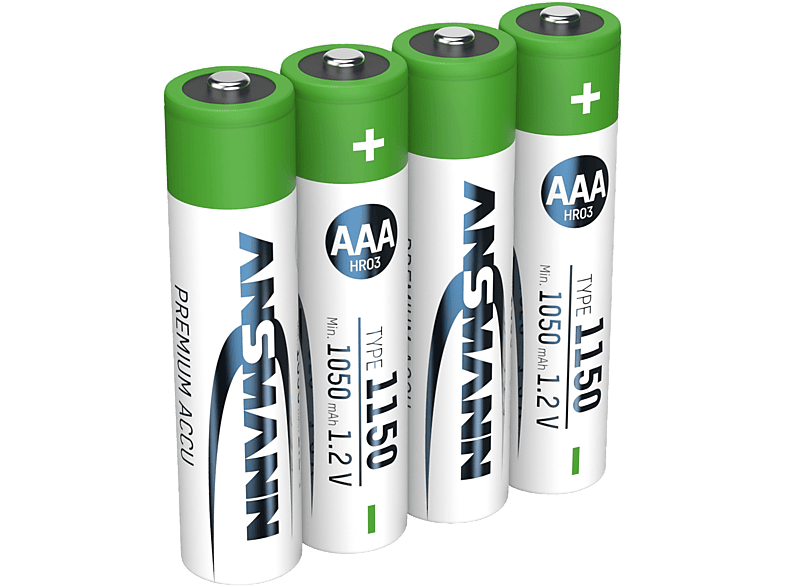 ANSMANN Micro AAA Ni-MH 1050 mAh DECT 4 Stück - Telefonakku