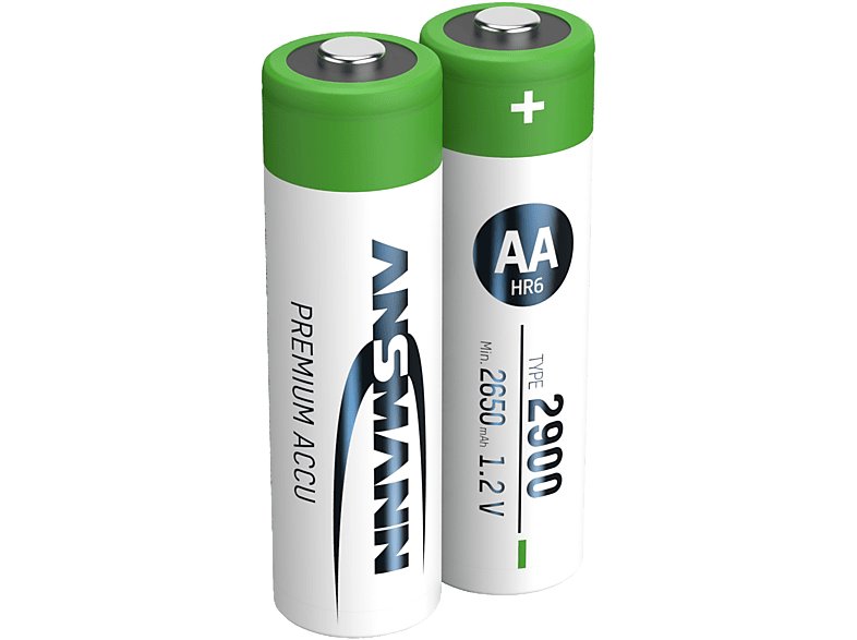 ANSMANN Mignon AA Ni-MH 2900 mAh 2 Stück - Akku