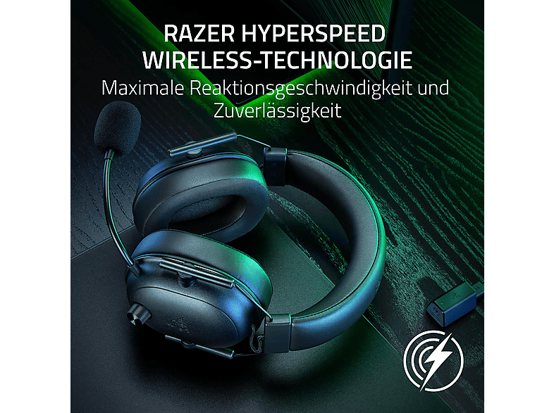 Thumbnail - RAZER BlackShark V2 HyperSpeed, Over-ear Gaming Headset Bluetooth Schwarz