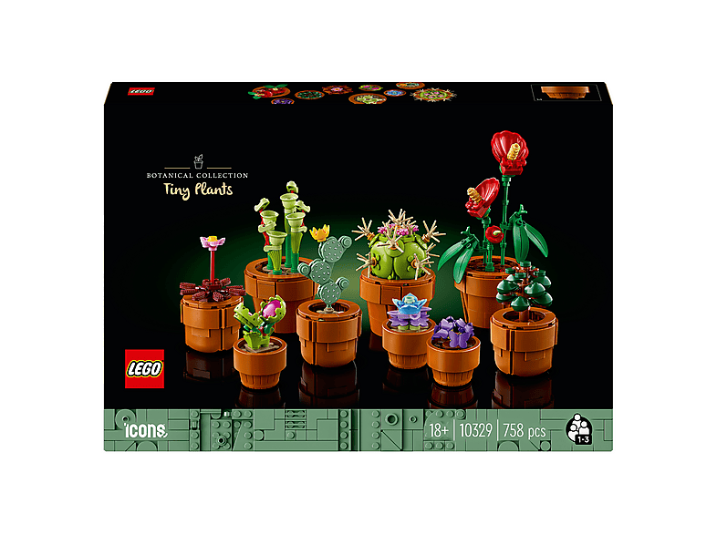 LEGO Botanicals 10329 Mini Pflanzen Bausatz, Mehrfarbig
