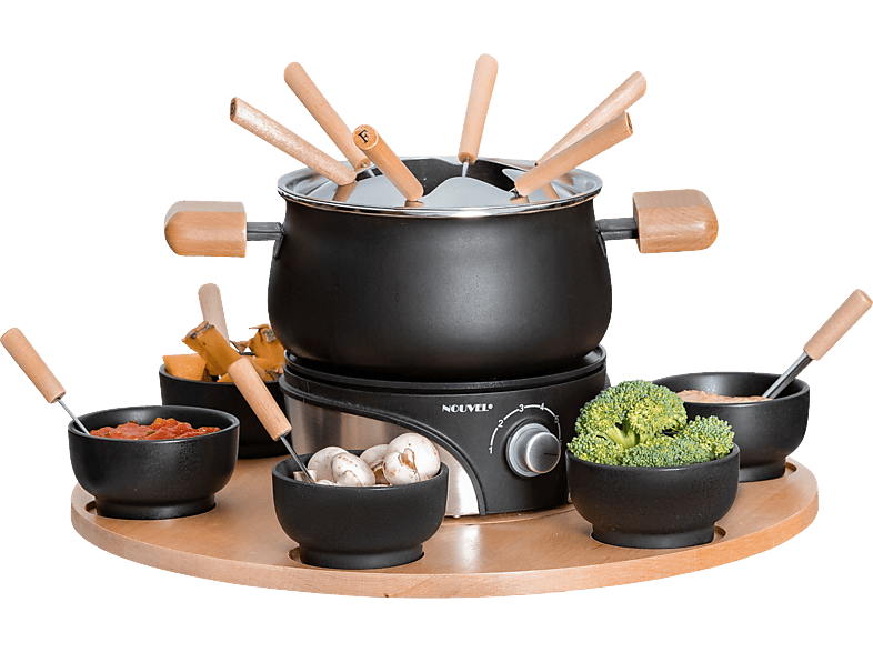 Caquelon à Fondue LAGRANGE Classic Bois Clair 8 Pers – Neuf, Modèle 349015