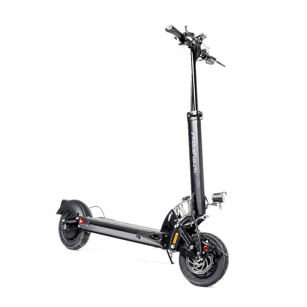 Patinete eléctrico - Skate Flash Sk Urban Dual Pro, 2x 500 W de potencia nominal, 2x900W mácima potencia, 120 kg, 20800 mAh, 25 km/h, Negro