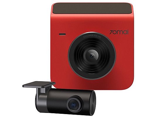 Wideorejestrator 70MAI A400 Dash Cam + tylna kamera RC09 Czerwony