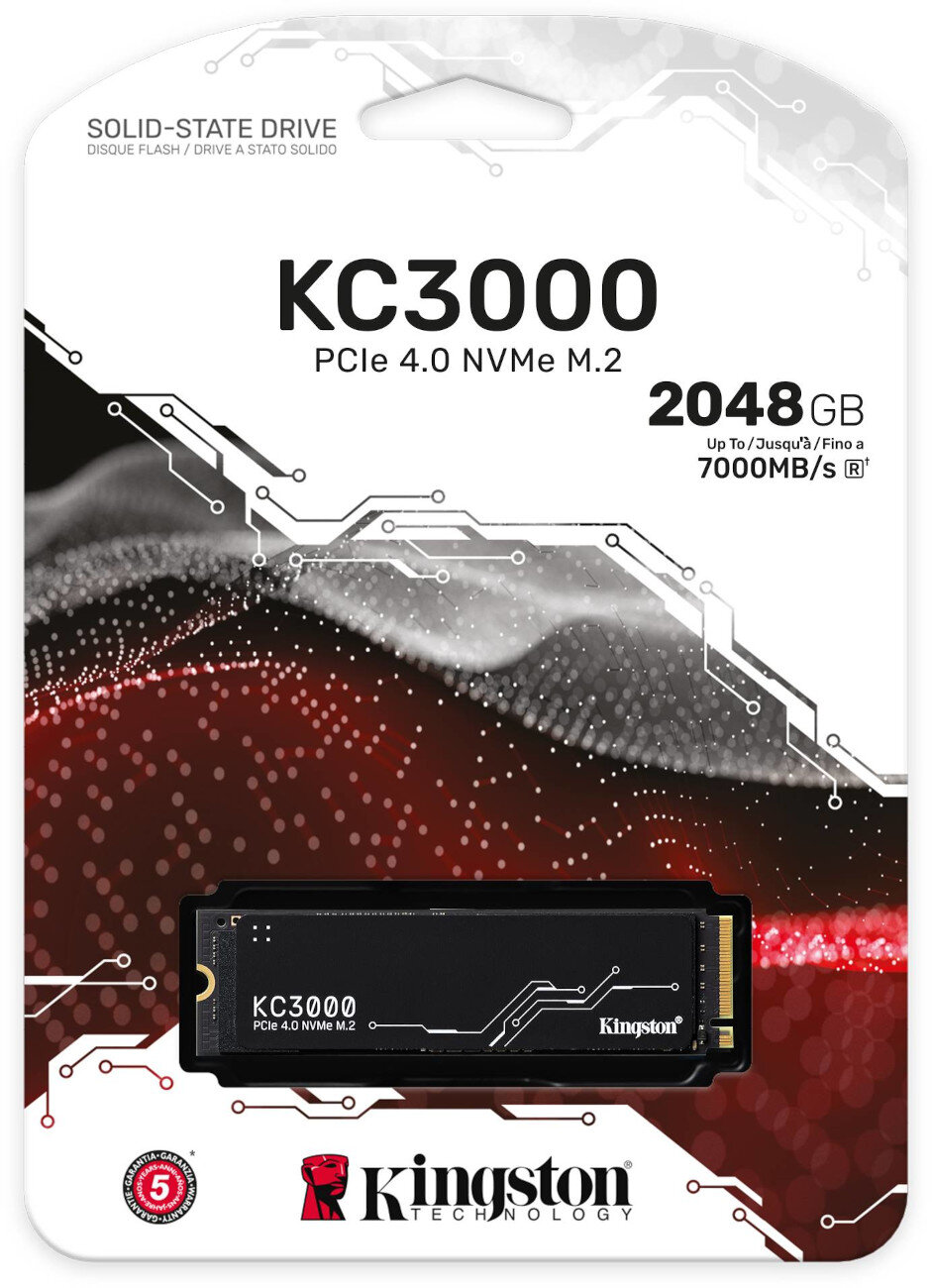 Opakowanie dysku SSD z napędem i szczegółami produktu.