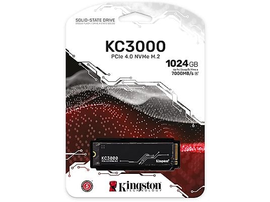 Dysk SSD KINGSTON KC3000 PCIe 4.0 NVMe M.2 SSD 1024 GB SKC3000S/1024G