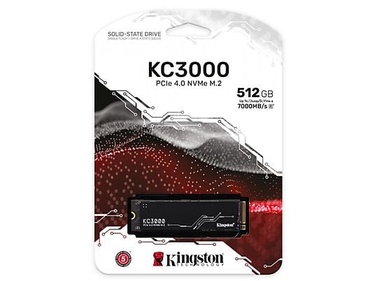 Dysk SSD KINGSTON KC3000 PCIe 4.0 NVMe M.2 SSD 512 GB SKC3000S/512G