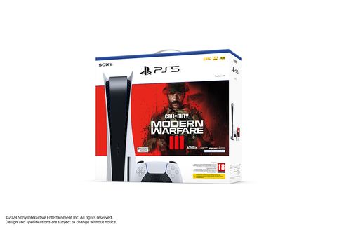 Consola  Sony PlayStation 5 Standard, 825 GB, 4K, 1 mando, Chasis C + Call  Of Duty: Modern Warfare 3 (código de descarga)