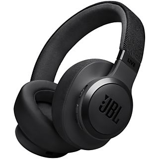 Auriculares inalámbricos - JBL Live 770, Cancelación ruido adaptativa, Autonomía 65h, Bluetooth, Negro