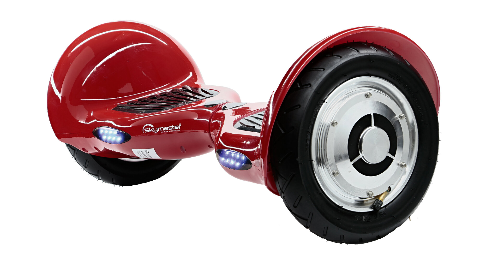 Elektryczna deskorolka SKYMASTER 2 Wheels 10 BT Speaker Czerwony