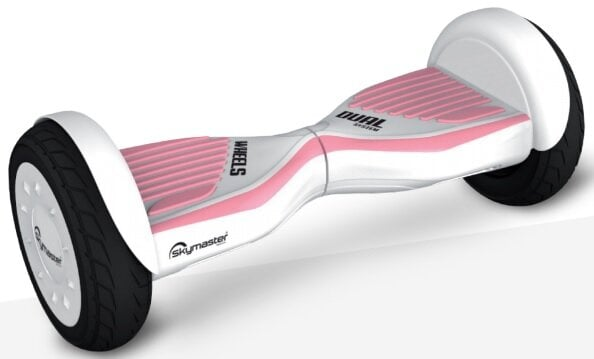 Elektryczna deskorolka SKYMASTER Wheels 11 Dual System Biało-różowy