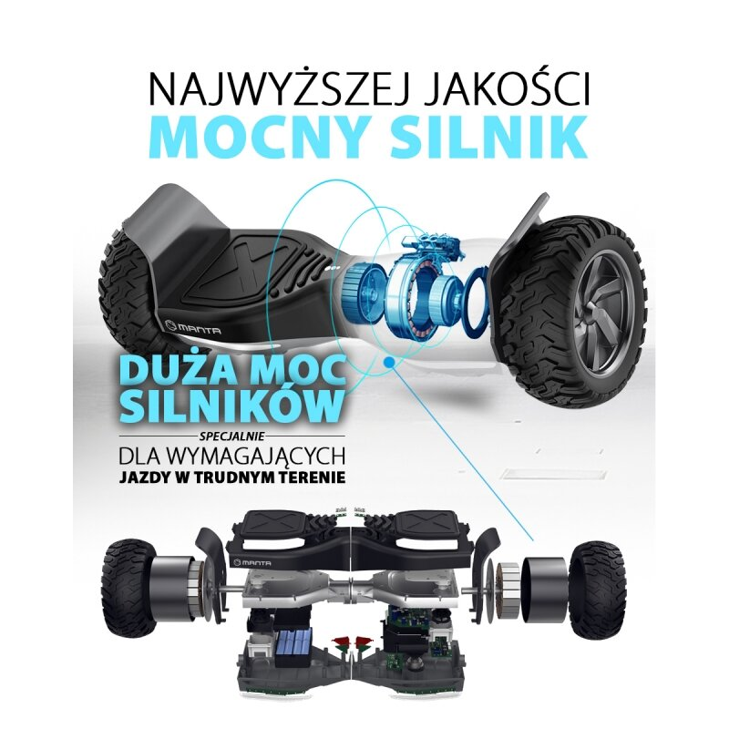 Elektryczna deskorolka MANTA MSB9023 Off Road