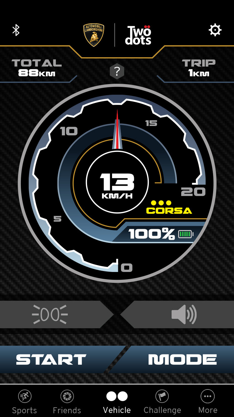 Elektryczna deskorolka TWODOTS Lamborghini Pomarańczowy