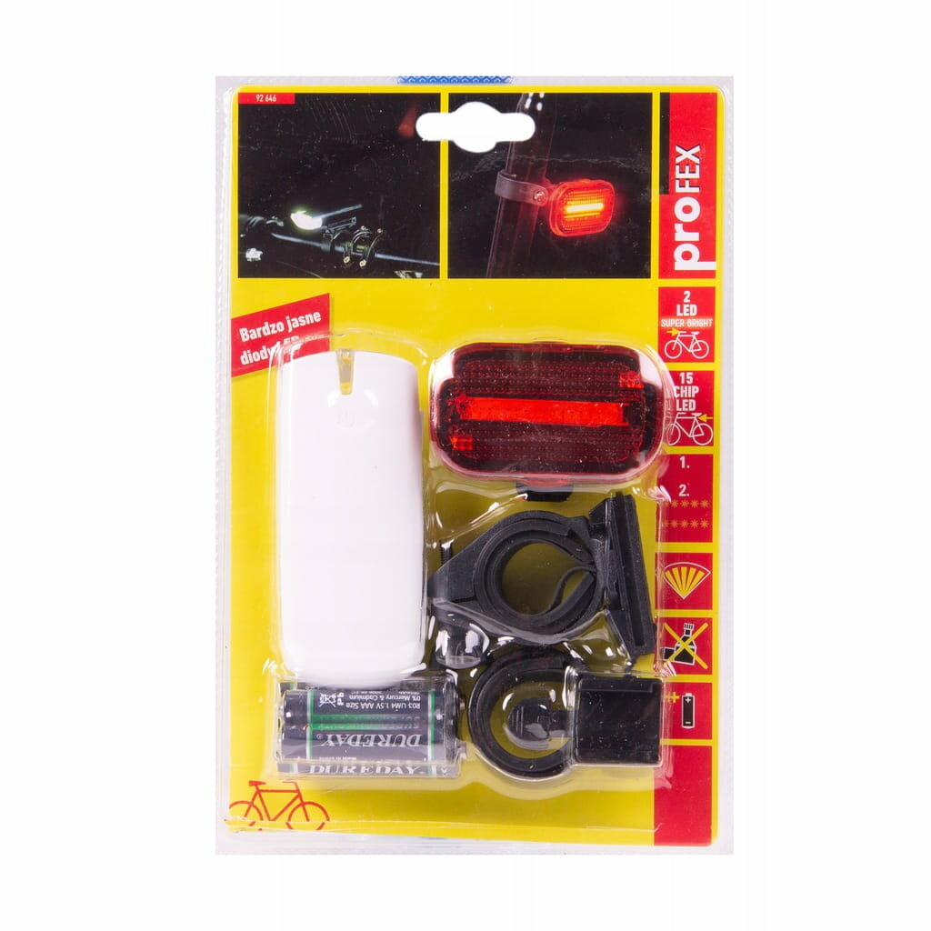 Zestaw lampek PROFEX 2 SUPER LED+15CHIP LED Biały