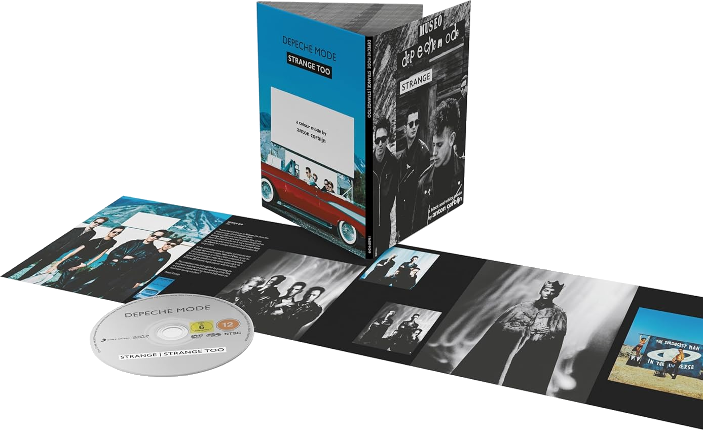 Depeche Mode album készlet CD-vel, füzettel és tokkal, piros autóval.