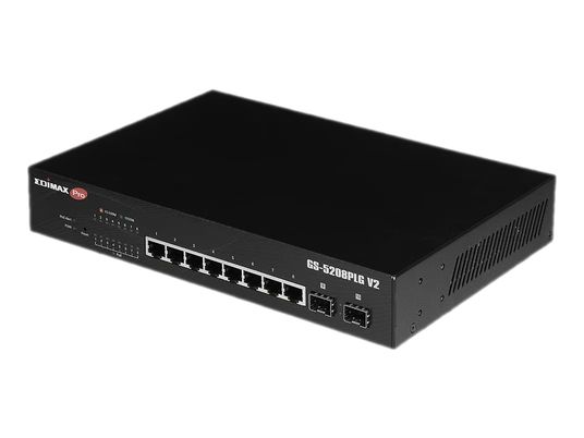 EDIMAX PRO GS-5208PLG V2 - Switch (Nero)
