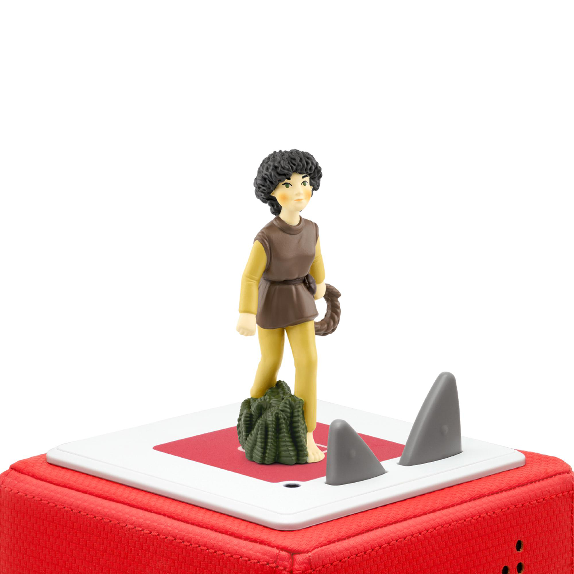 Eine Toniebox-Figur einer Person, die auf einer Plattform steht.