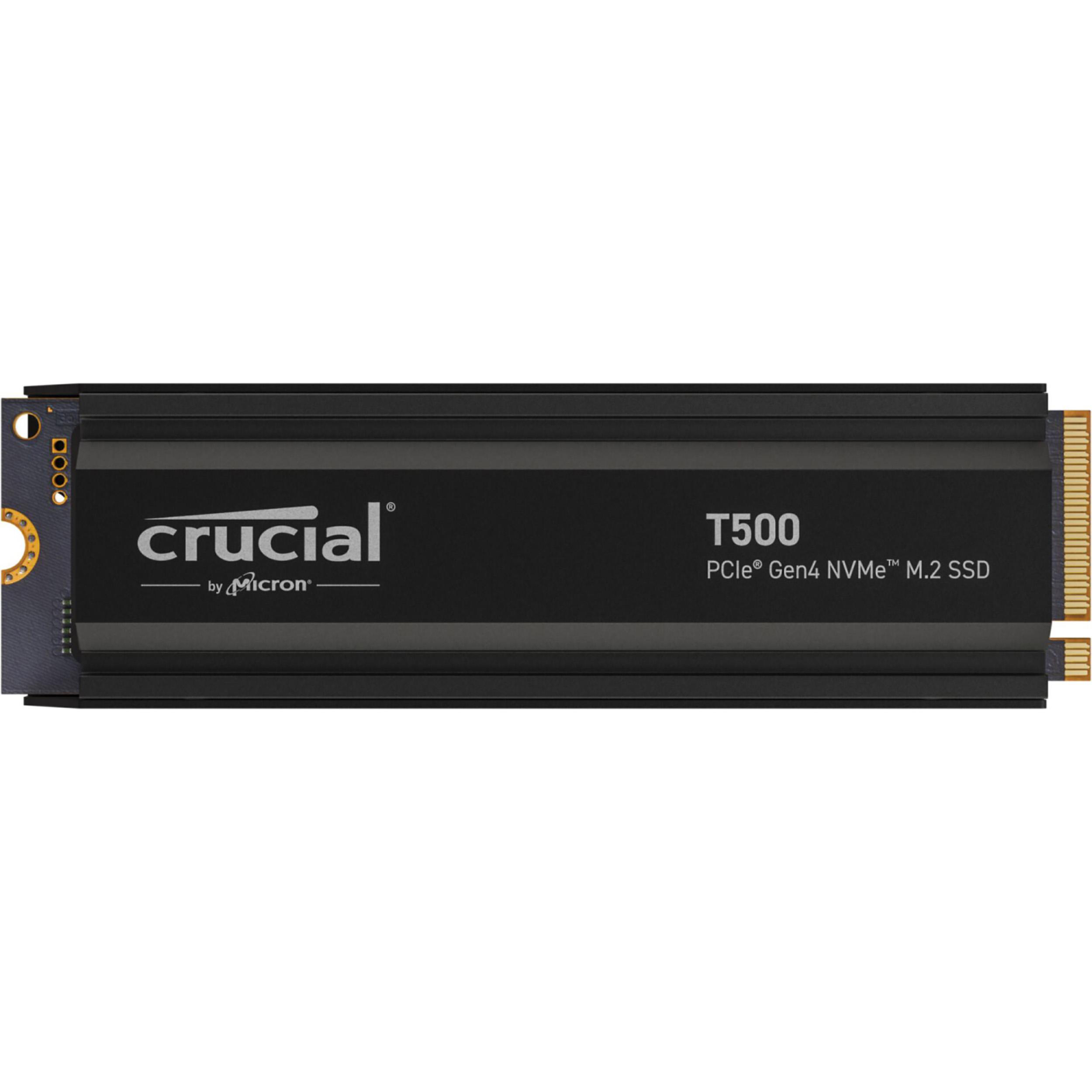mit TB 2 intern T500 Heatsink Festplatte, CRUCIAL SSD M.2,