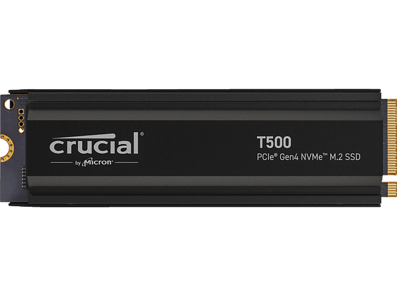 CRUCIAL T500 mit Heatsink Festplatte, intern M.2, SSD 2 TB