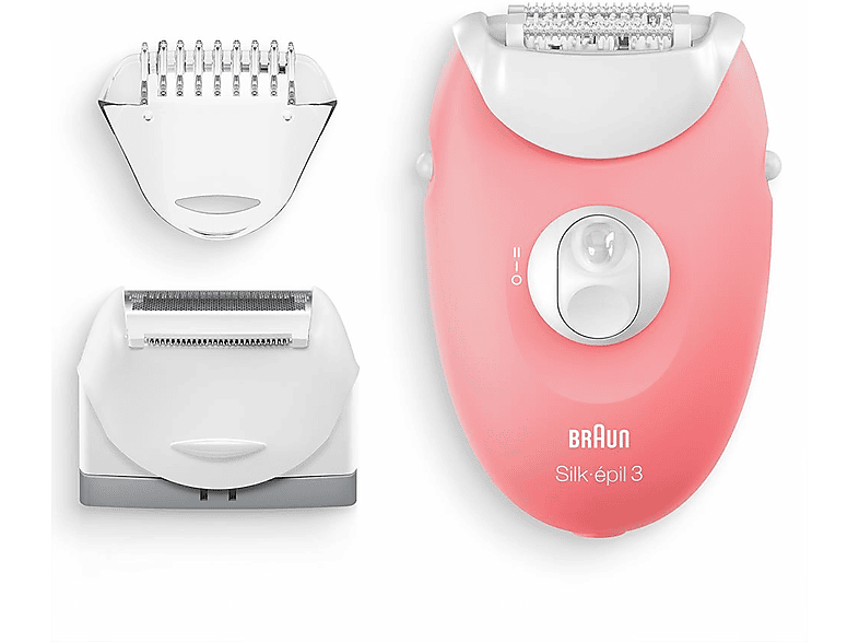 BRAUN Silk-Épil 3 3277 Smartlight, 2 Hız Ayarı, Kablolu Epilatör Pembe_1