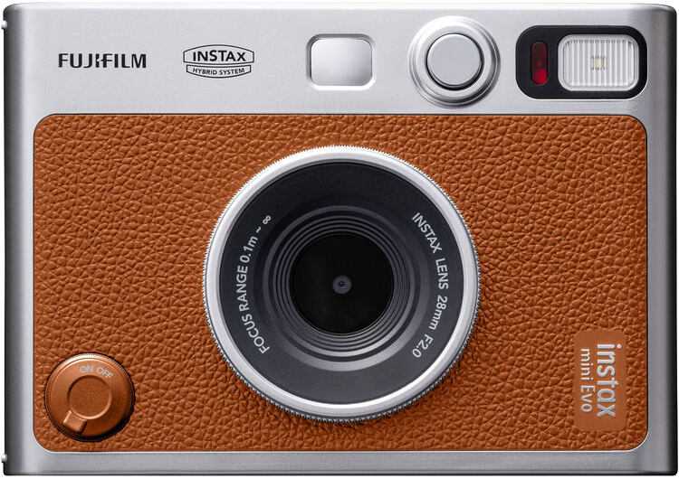 FUJIFILM Instax Mini EVO barna hibrid instant formátumú fényképezőgép