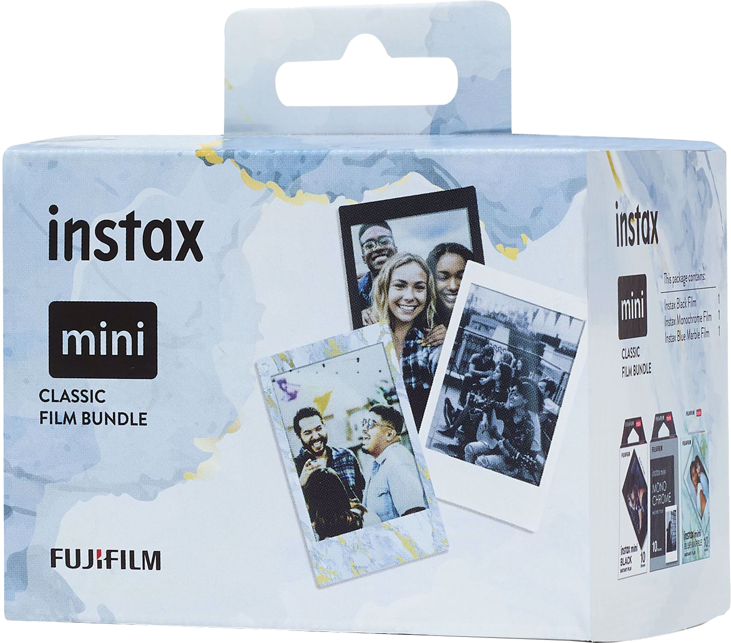 FUJIFILM Instax Mini film classic 3x10kép (bluemarble, black frame, monochrome)