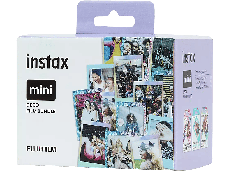 FUJIFILM Instax Mini film deco 3x10kép (confetti, mermaid tail, blue frame)