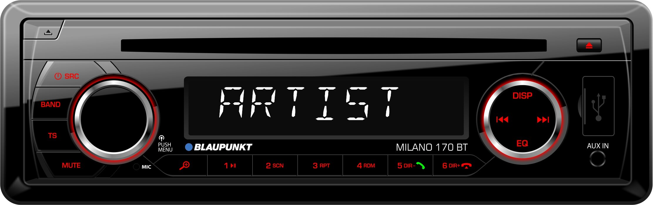 Radioodtwarzacz samochodowy BLAUPUNKT Milano 170BT