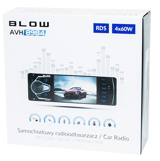 Radioodtwarzacz samochodowy BLOW AVH-8984 MP5 + Pilot