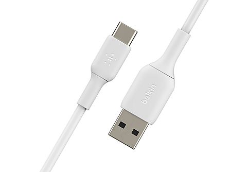 BELKIN USB-A naar USB-C kabel 1 m Wit - 2 stuks (CAB001BT1MWH2PK)