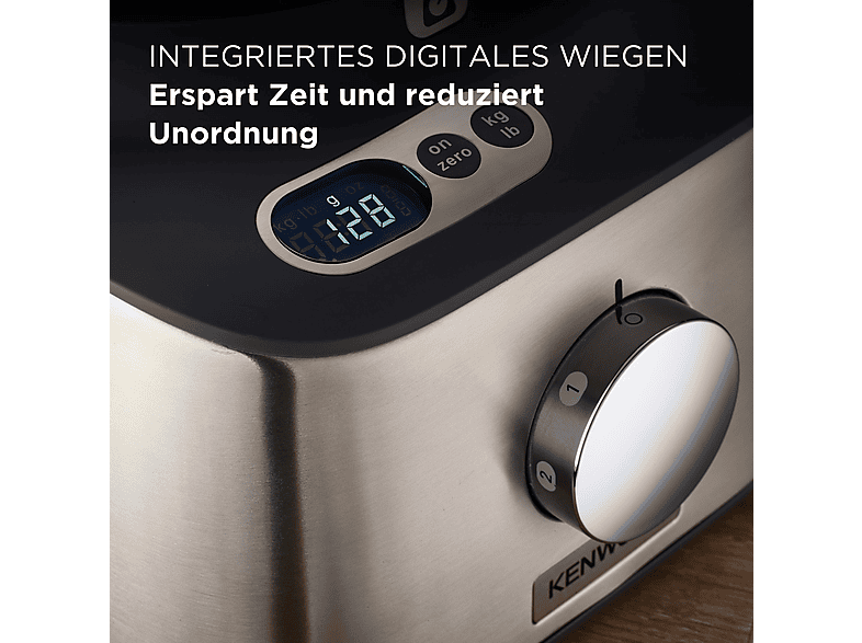 KENWOOD Multipro Compact+ FDM313SS Kompaktküchenmaschine Silber (Rührschüsselkapazität: 2,1 l, 800 Watt)