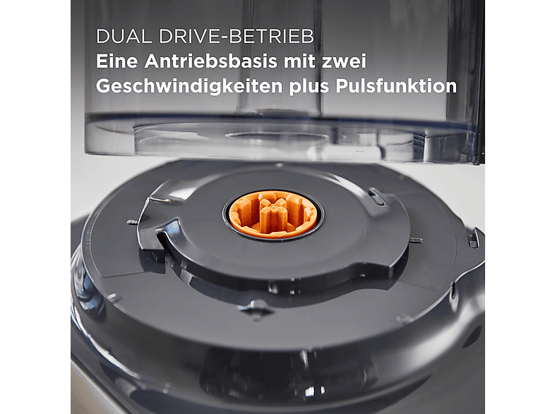 KENWOOD Multipro Compact+ FDM313SS Kompaktküchenmaschine Silber (Rührschüsselkapazität: 2,1 l, 800 Watt)