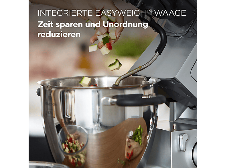 Thumbnail - KENWOOD Cooking Chef XL KCL95.424SI Multifunktionsmaschine mit viel Zubehör Küchenmaschine Kochfunktion Silber (Rührschü...