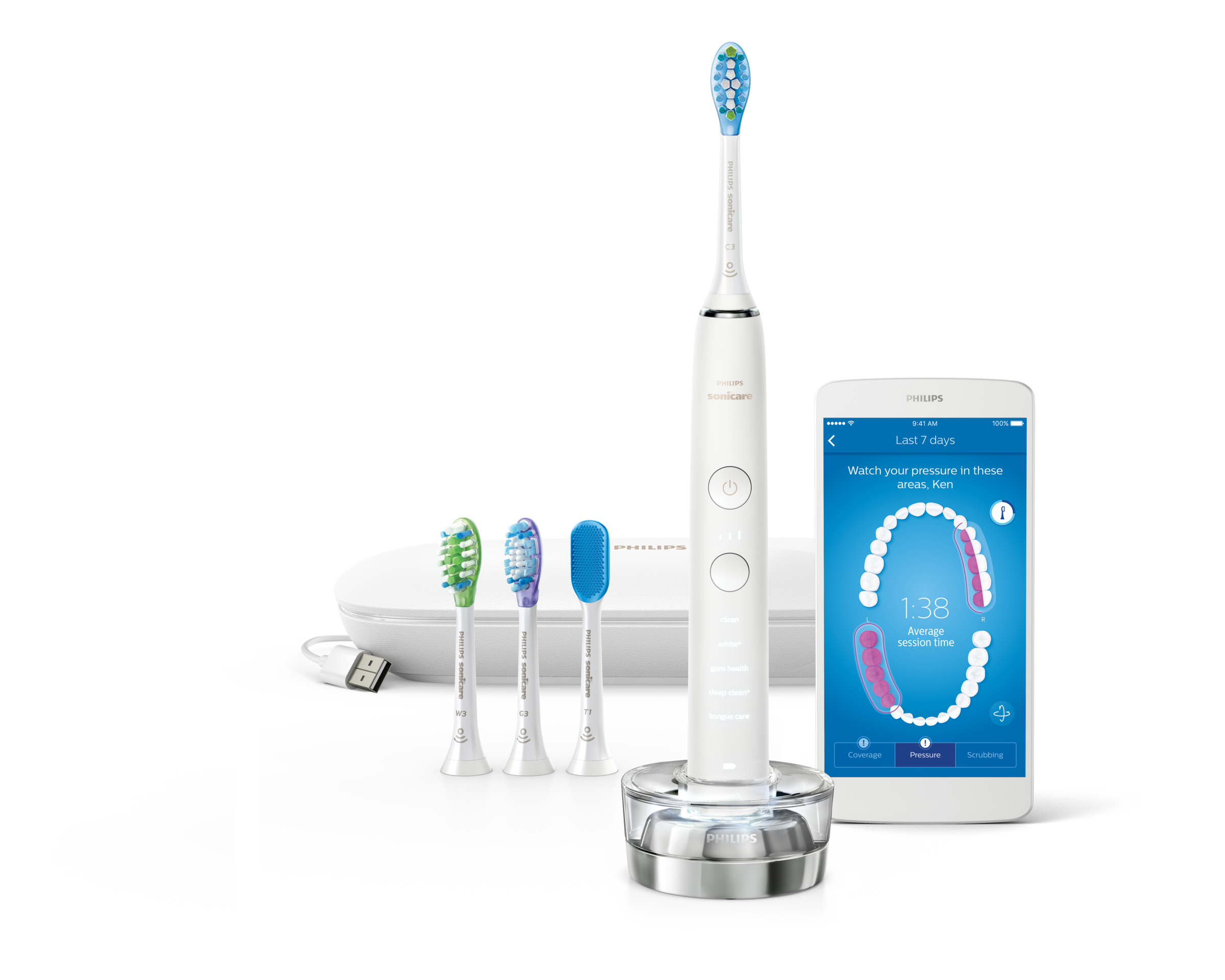 Szczoteczka soniczna PHILIPS SONICARE DiamondClean Smart HX9924/07 z aplikacją na telefon