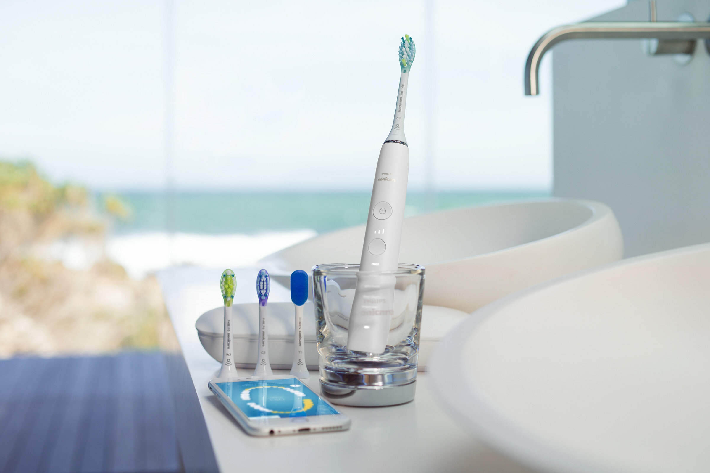 Szczoteczka soniczna PHILIPS SONICARE DiamondClean Smart HX9924/07 z aplikacją na telefon