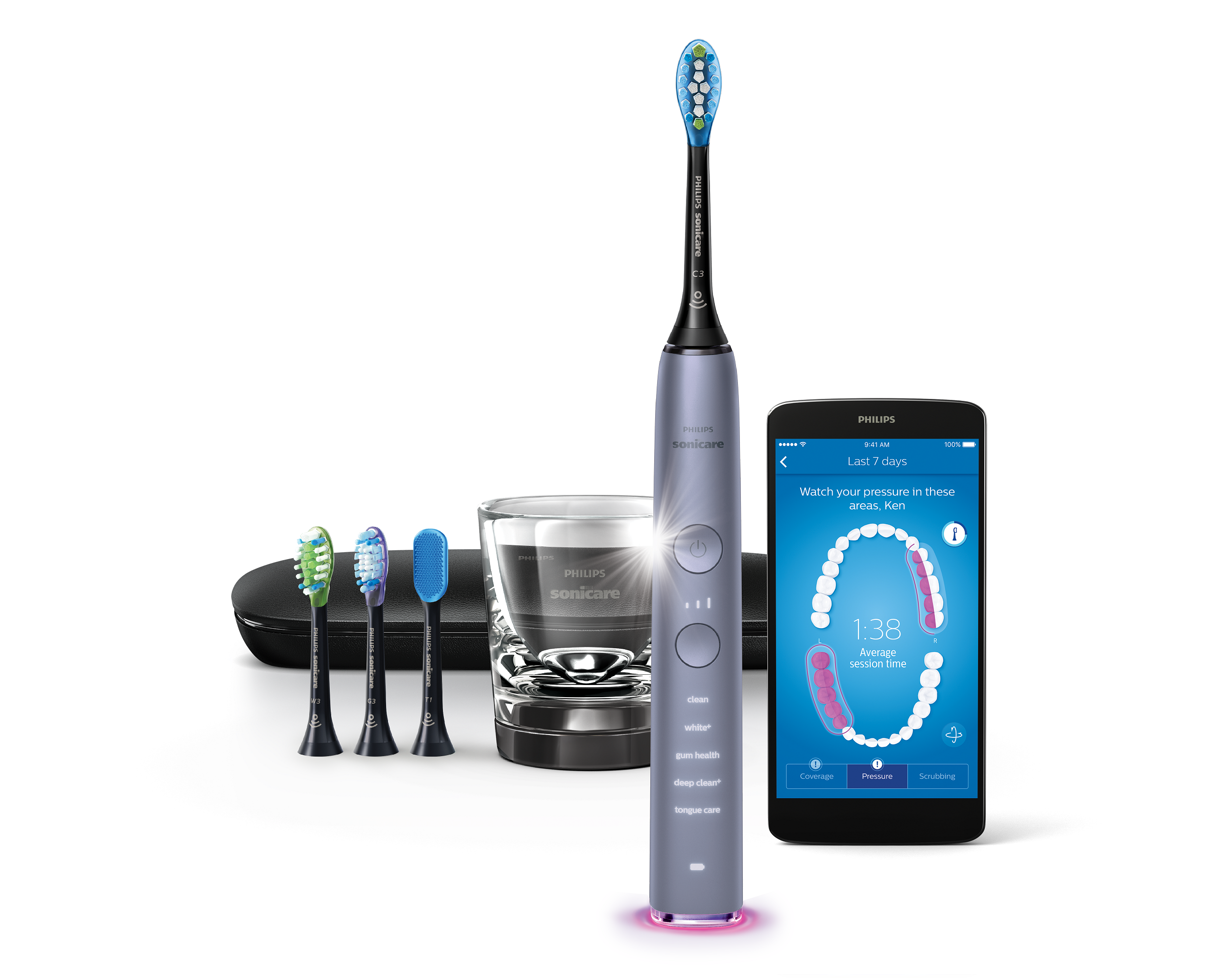 Szczoteczka soniczna PHILIPS SONICARE DiamondClean Smart HX9924/47 z aplikacją na telefon