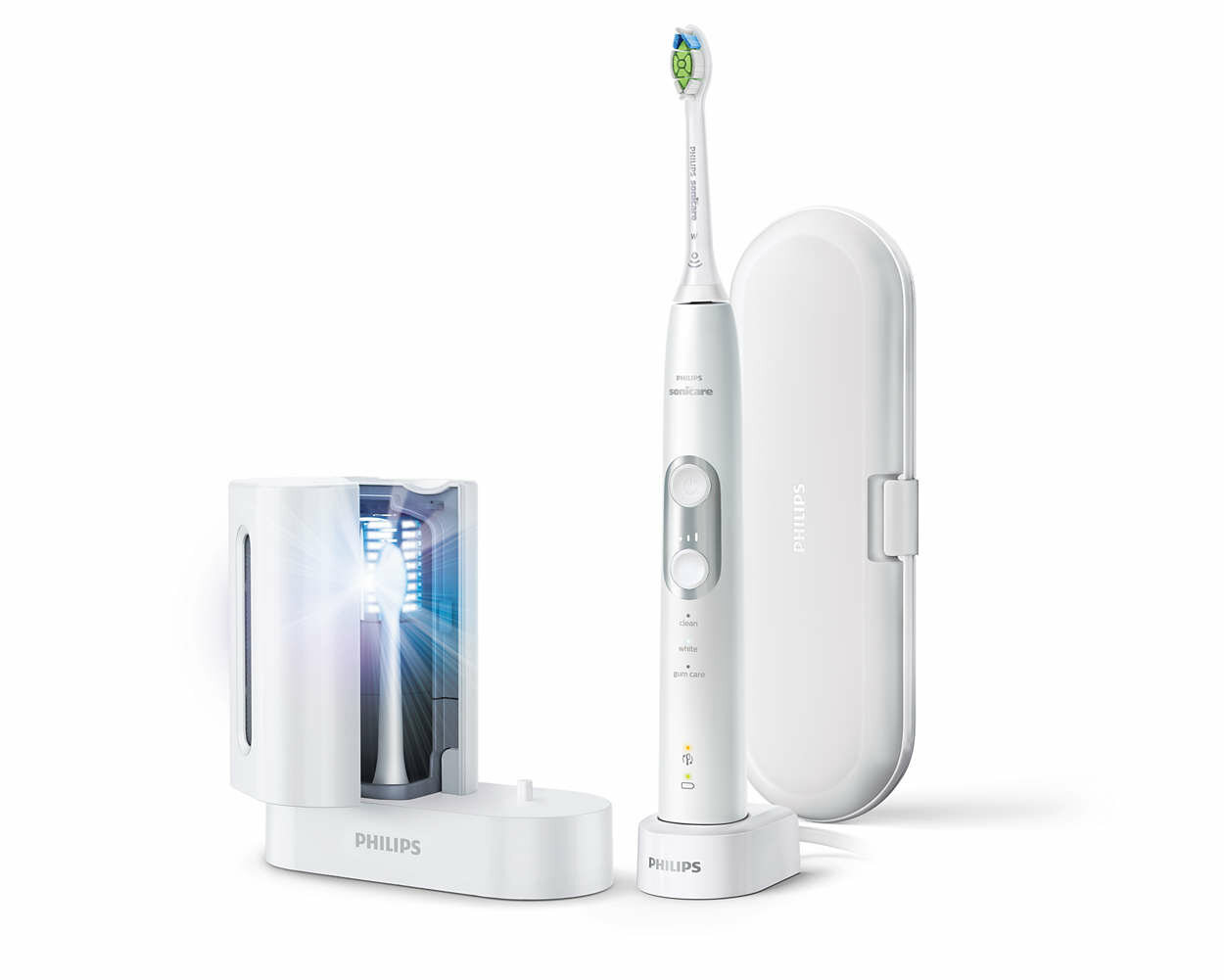 Szczoteczka soniczna PHILIPS SONICARE HX6877/68 ProtectiveClean 6100 ze stacją dezynfekującą UV