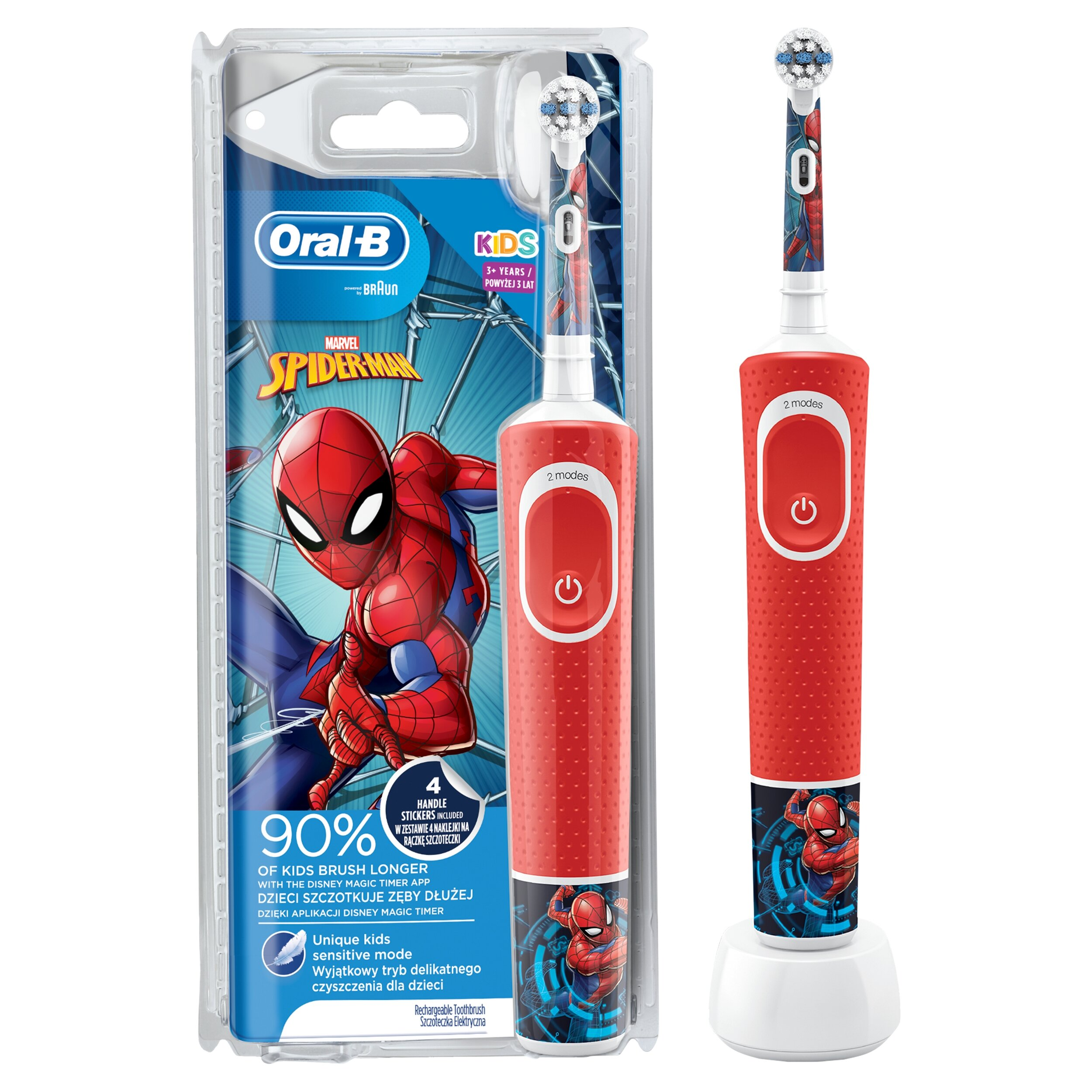Szczoteczka elektryczna dla dzieci ORAL-B D100 Junior Spiderman
