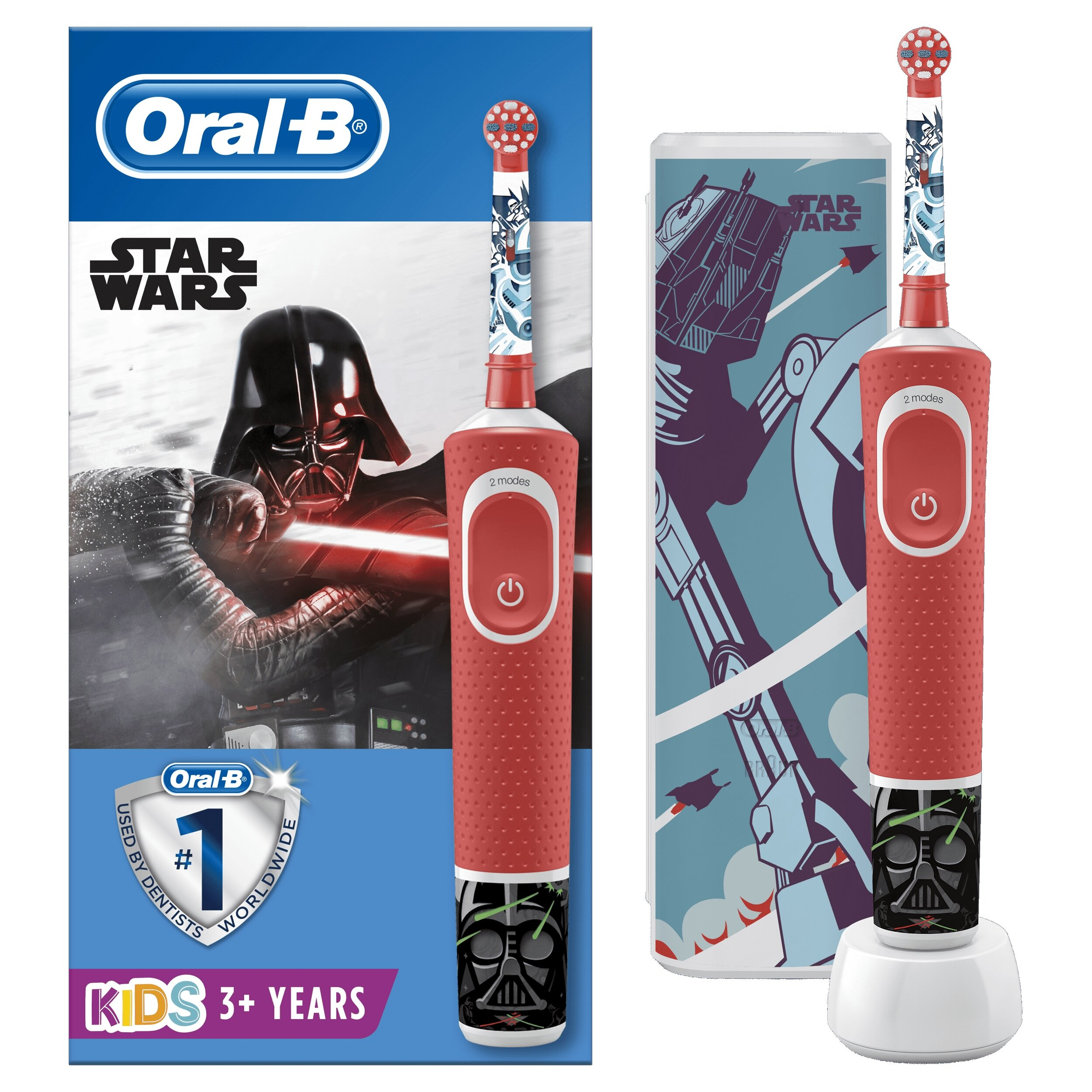Szczoteczka elektryczna dla dzieci ORAL-B D100 Junior „Gwiezdne Wojny” + etui podróżne