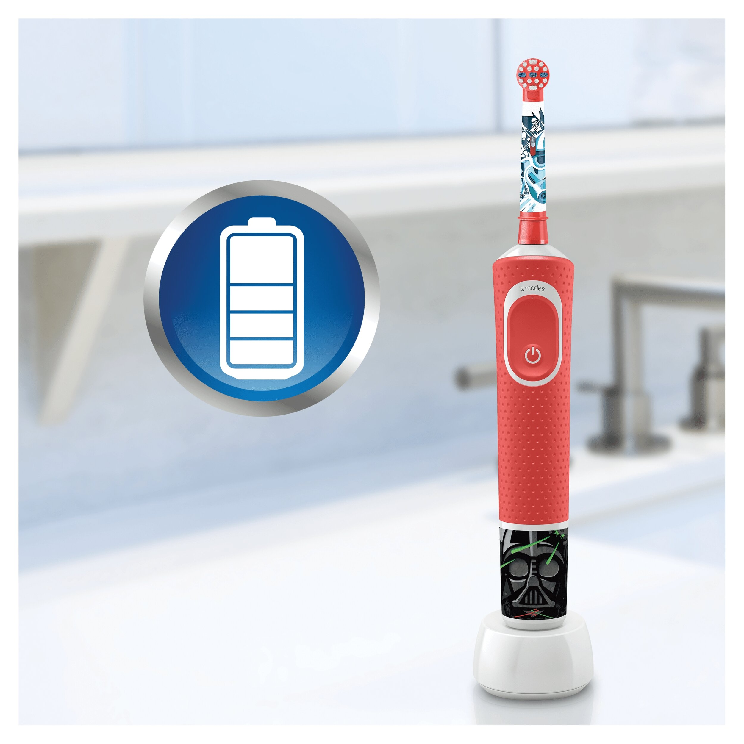 Szczoteczka elektryczna dla dzieci ORAL-B D100 Junior „Gwiezdne Wojny” + etui podróżne