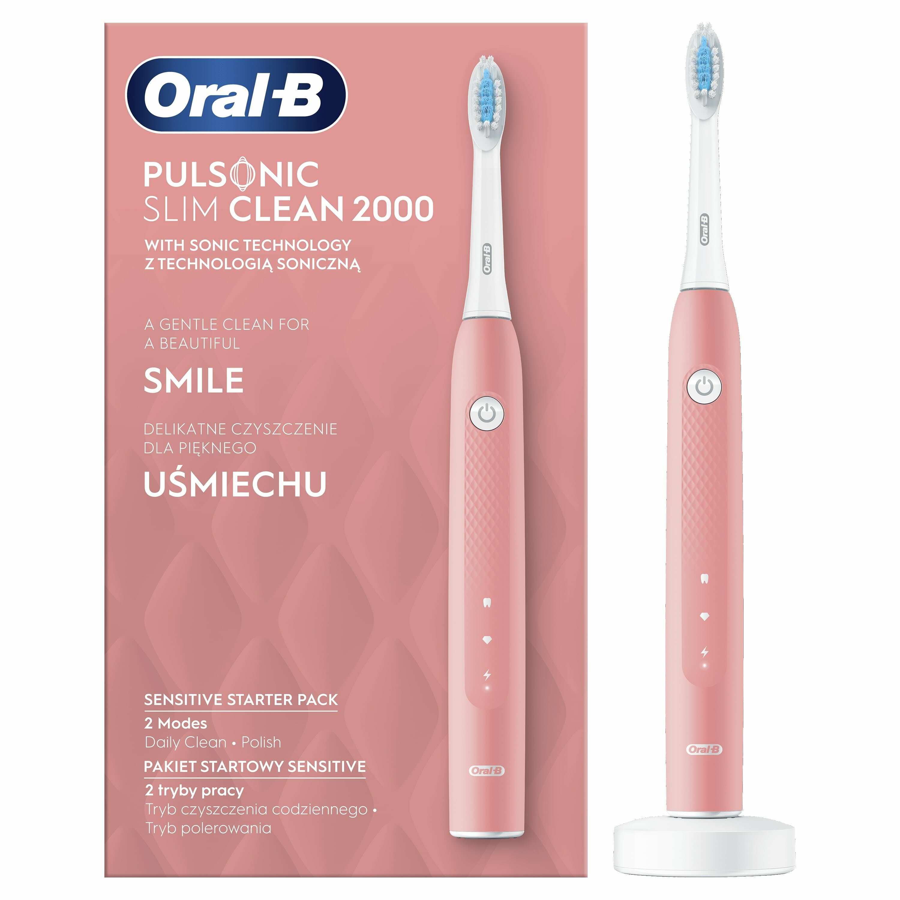 Szczoteczka soniczna ORAL-B PULSONIC SLIM CLEAN 2000 PINK