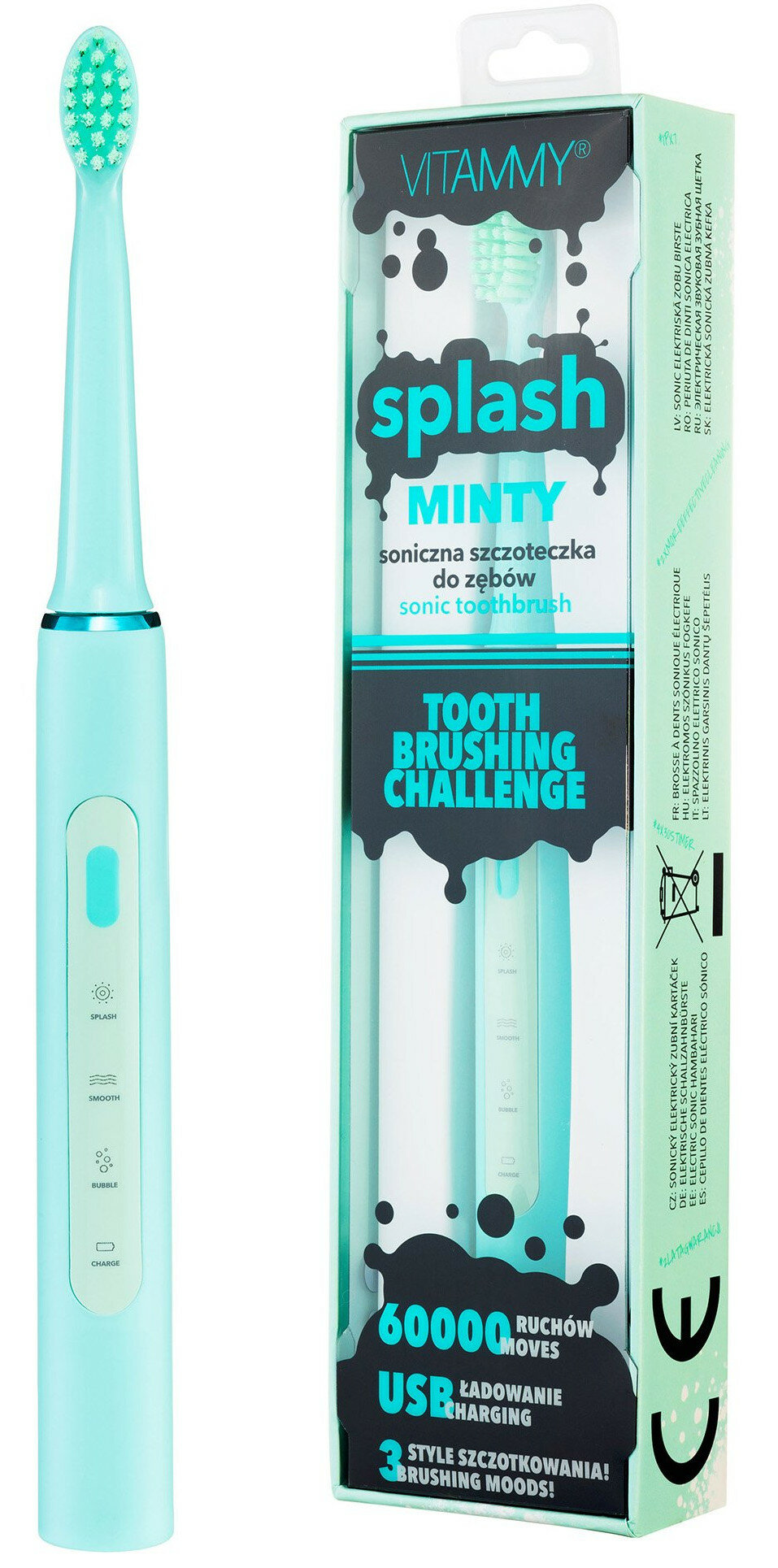 Szczoteczka soniczna VITAMMY SPLASH MINTY