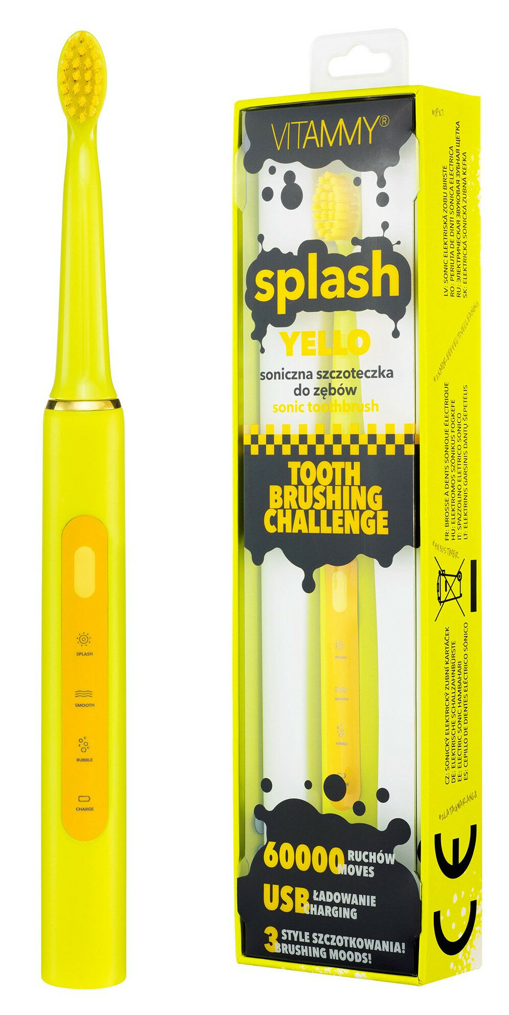Szczoteczka soniczna VITAMMY SPLASH YELLO