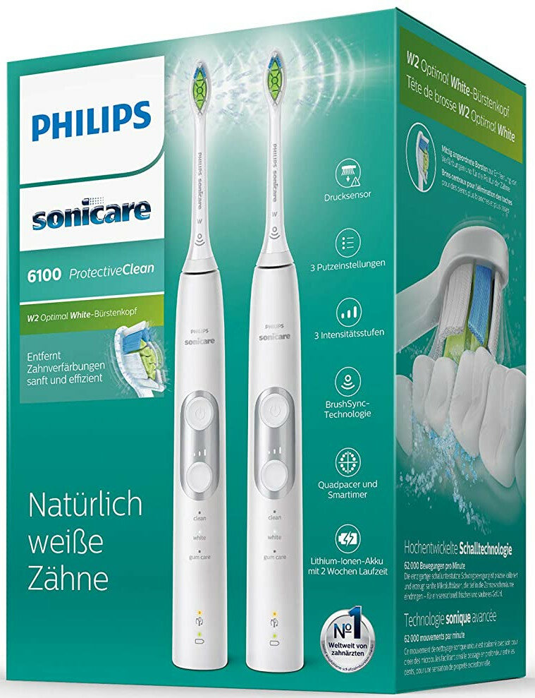 Zestaw szczoteczek PHILIPS SONICARE HX6877/34 Biała 2 szt.