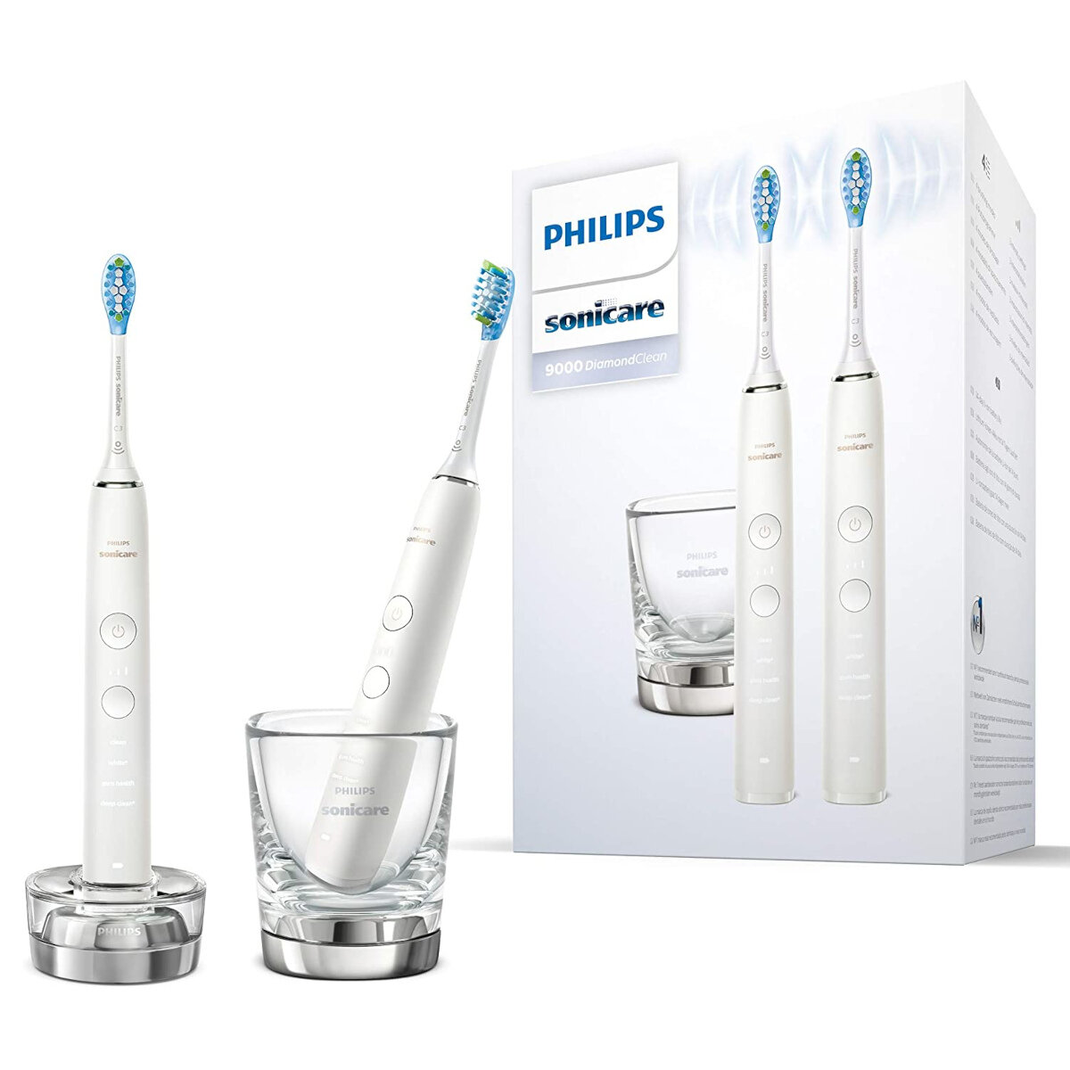 Zestaw szczoteczek sonicznych PHILIPS SONICARE HX9914/55 DiamondClean 9000 z aplikacją na telefon