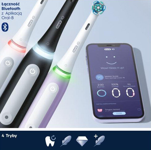 Zestaw szczoteczek magnetycznych ORAL-B iO4 DUO Black&White