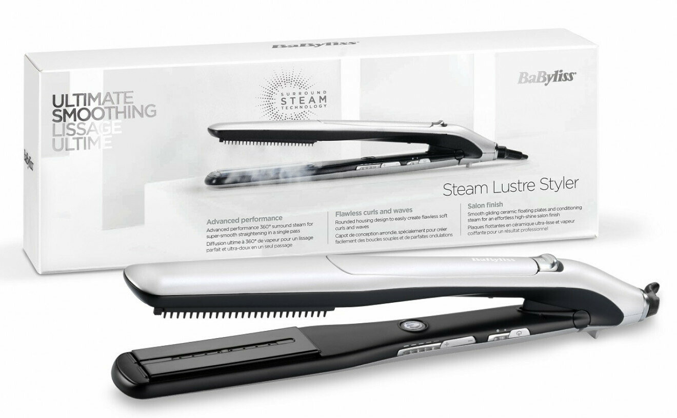 Prostownica do włosów z technologią mikro pary BABYLISS ST595E Steam Lustre Styler