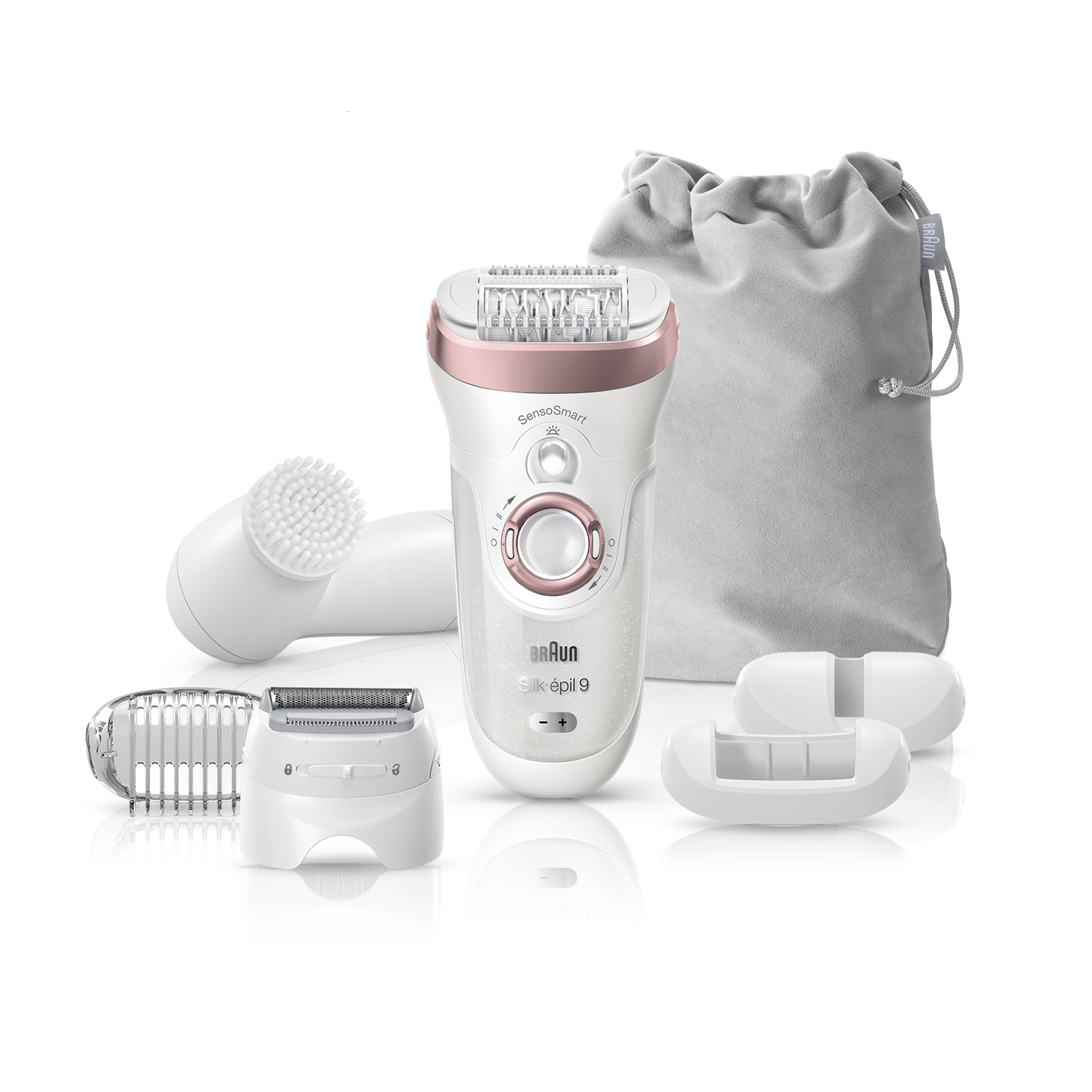 Depilator BRAUN SES 9/880 Biało-różowo-złoty