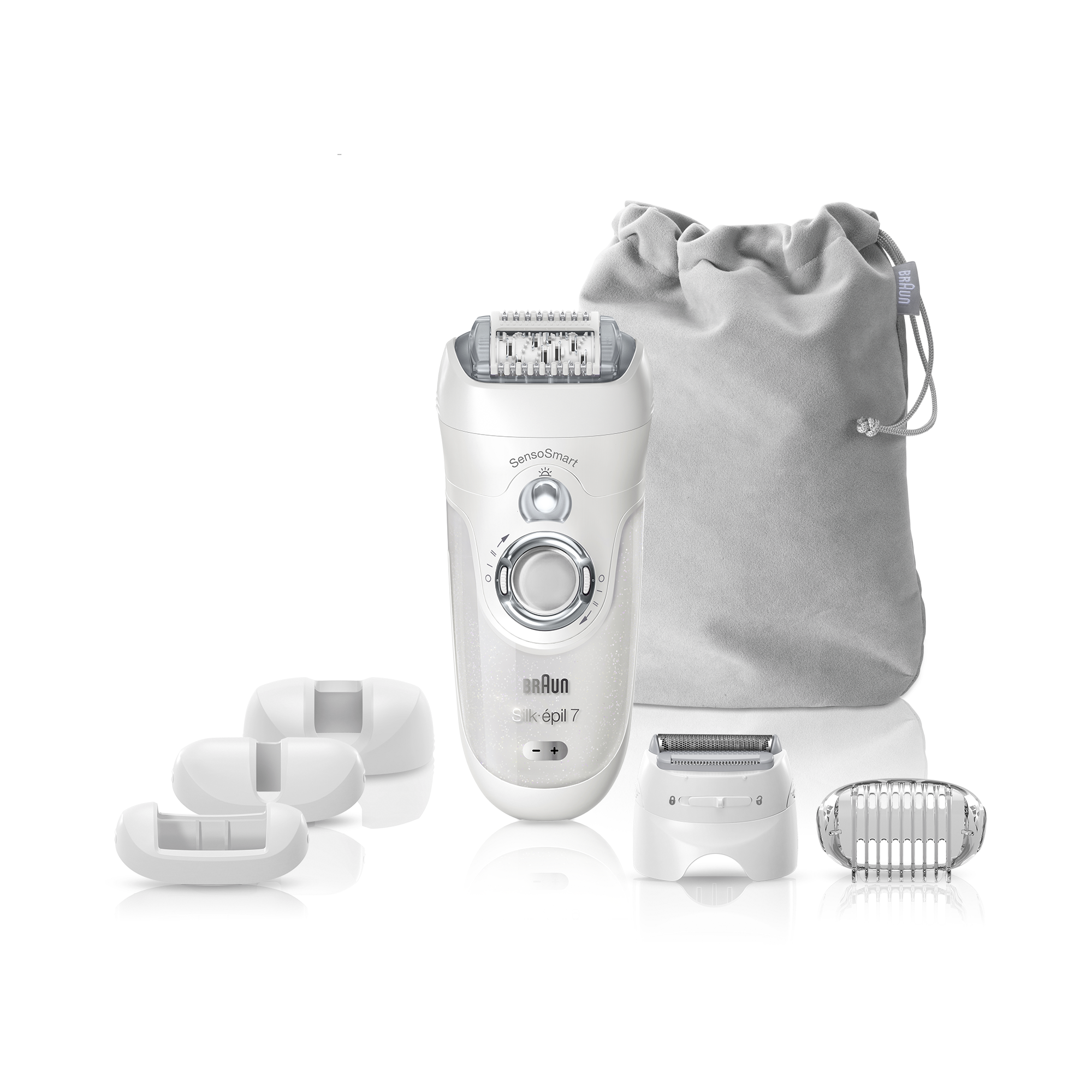 Depilator BRAUN SES 7/880 Srebrno-biały