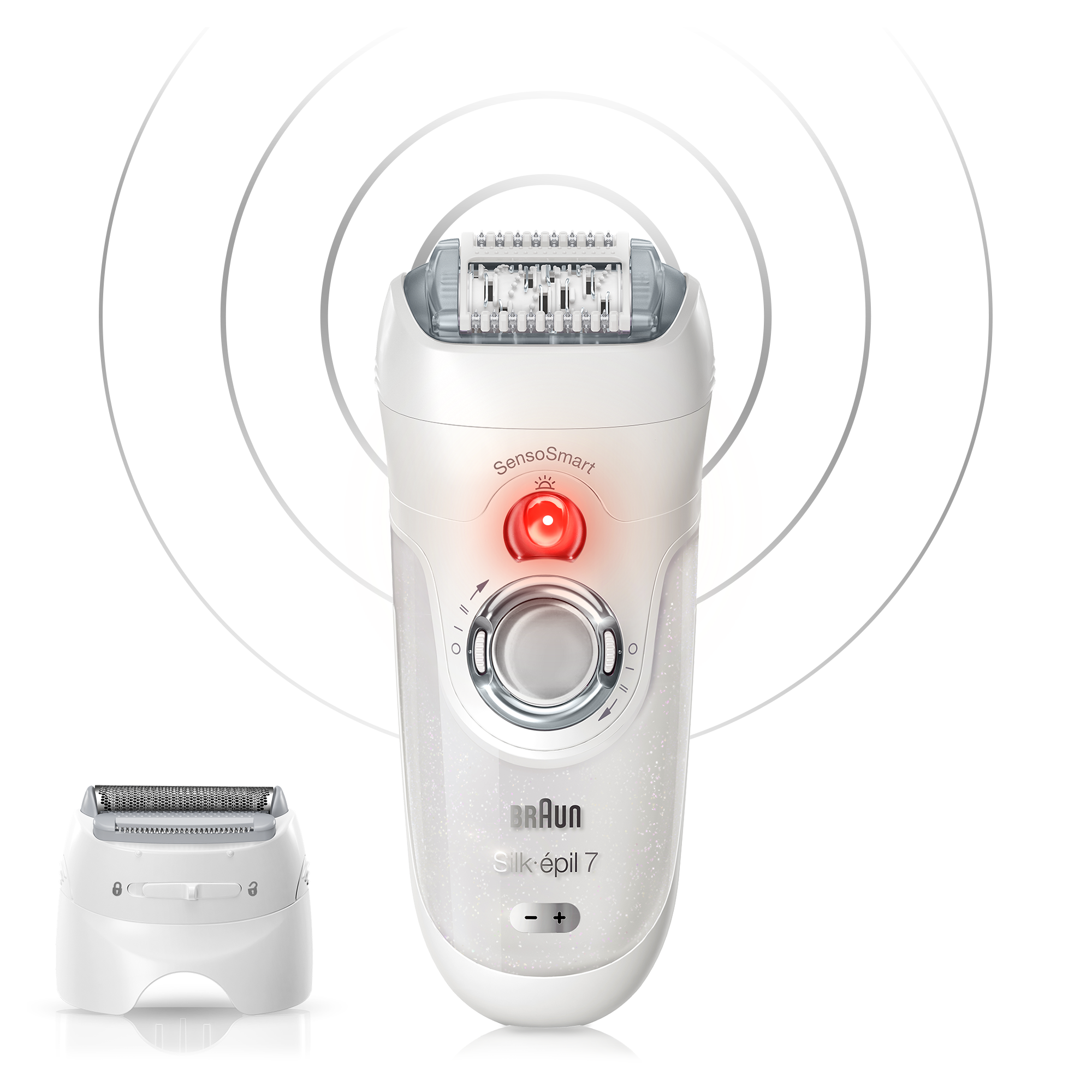 Depilator BRAUN SES 7/880 Srebrno-biały